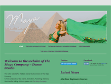 Tablet Screenshot of mayadance.co.za